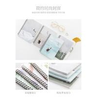 ราคา SKY SHOP สมุดโน๊ต สมุดบันทึกปกแข็งริมลวด ปกการ์ตูน ขนาดA5 60แผ่น120หน้า 2i7Q (8768731890)