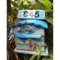 ราคา ตู้จดหมายวินเทจพร้อมเลขทะเบียนบ้าน (6672347939)