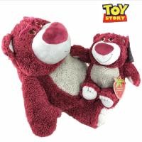 ราคา 35cm TOY STORY Original Lotso Strawberry Bear Stuffed Bear Super Soft Toys for Kids with Strawberry smell (16904079650)