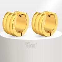 ราคา Vnox ต่างหูห่วง ทอง 18K สําหรับผู้หญิง ผู้ชาย (19462775474)