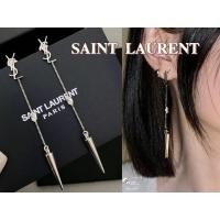 ราคา ต่างหูแฟชั่นแท้ SAINT LAURENT / YSL LOGO ตกแต่งวัสดุทองเหลือง (25980849515)