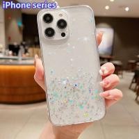 ราคา ปลอกใสสําหรับiphone 16 Pro Max iPhone16 15 14 Plus 5G 202 เคสโทรศัพท์Luxury Gradient Glitter Star Soft TPUสําหรับI16 16Pro 16Plus 15Pro 14Pro 15Plus 16PM Clear Case (26961775875)