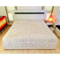 ราคา ผ้านวมกำมะหยี่ ขนาด 6-6.5ฟุต สีน้ำตาลอ่อนกำมะหยี่ปักลายวินเทจ ยี่ห้อ JOHYUN DESIGN (สภาพใหม่) มือสองเกาหลีแท้ (26350369589)