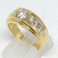 ราคา จิวเวอร์รี่มือสอง ของแท้ แหวนทองขาวฝังเพชรแท้เม็ดหลักขนาด 0.81 กะรัต น้ำขาว 94 (6944822412)