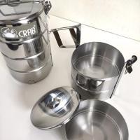 ราคา ปิ่นโตสแตนเลส ปิ่นโต สแตนเลสแท้ ชั้นใส่อาหาร ช่องเก็บอาหาร ปิ่นโตสแตนเลสตราปู ขนาด 14 ซม. มี 3ชั้น 4ชั้น 5ชั้น (12814218074)