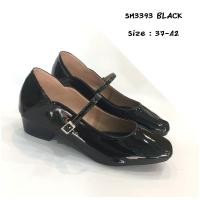 ราคา 5okshop รองเท้าแมรี่เจน Mary Jane ผู้หญิง หนังแก้วทรงหัวตัด ส้นสูง1นิ้ว พี้นนิ่มใส่สบาย SM3393 (28005702469)