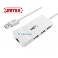 ราคา UNITEK USB2.0 3-Port Hub + Fast Ethernet Converter Y-1470 ตัวเพิ่มช่อง + เเละเเลน (5911366917)