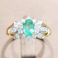 ราคา แหวนมรกตล้อมเพชร (ร้านเพชรคุณฝันสาขา 2) (2302462775)