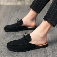 ราคา รองเท้าหนังผู้ชายเปิดส้น รองเท้าเปิดส้น สลิปออน (24485421949)