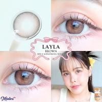 ราคา คอนแทคเลนส์ ขนาดกลาง Layla (Montra) สี : Brown / Gray / Almond Brown (28602458783)