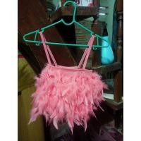 ราคา สายเดี่ยวขนนก ขนใหญ่ สวยฟรุ้งฟริ้ง (21437612316)