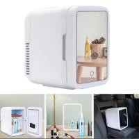 ราคา ตู้เย็นมินิ ใส่เครื่องสำอางค์ กระจกแต่งหน้าไฟ LED ขนาด 4L (29373452613)