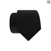 ราคา ANGELINO RUFOLO Necktie(NT-สีดำ) เนคไทผ้าไหมทอคุณภาพเยี่ยม ดีไซน์ Black Petite Stripe สีดำ (11208415400)