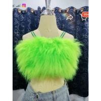 ราคา สายเดี่ยวขนมิ้ง ขนฟูสะใจ ฟรุ้งฟริ้งสุดๆ งานมือ 1 (22809076951)