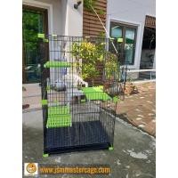 ราคา กรงแมว 2 ชั้น. มีชั้นนอนและกระโดด กว้างมากกก คอนโดแมว (5243972217)