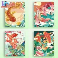 ราคา Hamlet【30*40/40*50ซม.】ระบายสีตามตัวเลข/เติมสีด้วยมือ/ภาพวาดสีน้ำมันปลาคาร์ฟ/วาดภาพปลาประดับทุกปี/ของขวัญแห่งความโชคดี (21688704457)