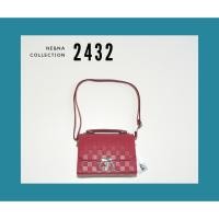 ราคา กระเป๋าเเฟชั่นผู้หญิงสะพายข้างทรงกล่อง No. 2432 NE&NA Collection Bag (28826245730)