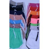 ราคา กางเกงขาสั้น ตัวเล็ก แต่ง 3 แถบ เอวยืด กางเกงใส่นอนใส่อยู่บ้าน ฟรีไซส์ขนาดเดียว เอว 24”-32” เหมาะกับสาวไซส์เล็ก ราคาถูก (2489437468)