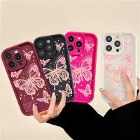 ราคา สําหรับ Huawei P30 Pro Nova 6 SE Nova 7i P40 lite Huawei Y7 prime Y7 Pro Y9 prime Honor 9X Pro Y6P Y7A Huawei Nova 5t Honor X9B Honor X9A เคสโทรศัพท์สีชมพูผีเสื้อปกหลัง (24829370761)