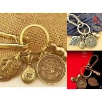 ราคา พวงกุญแจมังกรนำโชค น้ำเต้าทองเหลือง ถุงนำโชค L278 (26055474914)