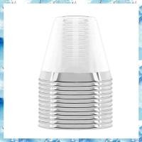 ราคา [ ] ถ้วยพลาสติก 9 ออนซ์ ถ้วยทิ้งแข็งแก้วไวน์พลาสติกแก้วไวน์แต่งงานถ้วยพลาสติกใส -ขอบเงิน (28119198858)