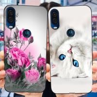 ราคา เคสโทรศัพท์มือถือ ซิลิโคนนิ่ม TPU ลายดอกไม้ สีดํา สําหรับ Motorola Moto One Vision Moto One Macro (22637234875)