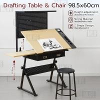 ราคา MLIFE - โต๊ะเขียนแบบ ปรับมุมได้ โต๊ะทํางาน ปรับระดับความสูงได้ 70-90cm - Drafting Table Drawing Desk (28061635551)