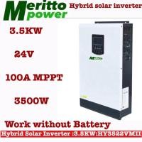 ราคา 3.5KW Hybrid solar inverter 24V100A MPPT 230V50Hz work without battery (12721146602)