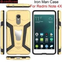 ราคา Xiaomi Redmi Note 4 Global TPU+PC Slim Full Cover Armor Iron Man (897196357)