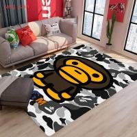 ราคา Bape แบรนด์อินเทรนด์ baby milo ลิงพรมห้องนั่งเล่นโต๊ะกาแฟห้องนอนพรมปูพื้นลายพราง (26571119144)