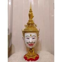 ราคา พระอิศวร ขนาดครอบ เกรดพรีเมี่ยม กระดาษ ปิดทอง ประดับเพชร หัวโขน เศียรครู เศียรเทพ ของที่ระลึก ฟรีฐานไม้อััดสีแดง (13908086064)