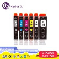 ราคา For Canon PGI725 CLI726 PGI-725 CLI-726 Compatible Ink Cartridge Suit For Canon PIXMA MG6170/MG6270/MG8170/MG8270 etc. (24135717702)