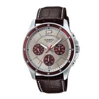 ราคา Casio นาฬิกาข้อมือผู้ชาย Gent sport สีน้ำตาล สายหนัง รุ่น MTP-1374L,MTP-1374L-7A1,MTP-1374L-7A1VDF (1403070004)