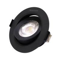 ราคา โคมดาวน์ไลท์หน้ากลม 3.5 นิ้ว LED 5 วัตต์ Daylight RACER รุ่น ADJ RD BK 5W DL สีดำ (23221633018)