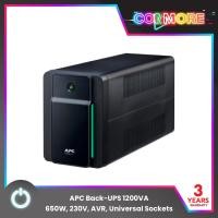 ราคา APC Back-UPS 1200VA (เครื่องสำรองไฟ) กำลังไฟ 650W, 230V, AVR, เหมาะสำหรับเครื่องใช้ไฟฟ้าที่ต้องการกำลังไฟระดับสูง (16588474984)