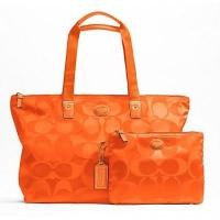 ราคา Coach signature nylon packable weekender tote F77321 (47632589)