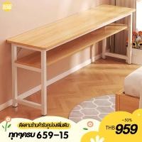 ราคา โต๊ะทํางาน2ชั้น มีลิ้นชัก160/140CM ห้องนอน สีขาว โต๊ะทำงานไม้ ขาเหล็กเกรดพรีเมียม ติดตั้งง่า DESK (25870571432)