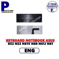 ราคา KEYBOARD NOTEBOOK ASUS K52 N53 N61V N60 N61J N61 **ENG**/คีย์บอร์ดโน๊ตบุ๊คเอซุส ภาษาอังกฤษล้วน+แถมสติ๊กเกอร์ภาษาไทย (10042615087)