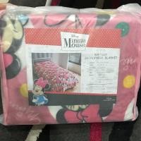 ราคา ผ้าห่ม microfiber ลาย minnie mouse ขนาด 60*80 นิ้ว (1494567340)
