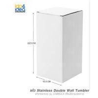 ราคา [ IDO4IDEA ] กล่องแก้วกระดาษสีขาว สำหรับใส่แก้วทรงสตาร์บัค ขนาด10.3 x 22.5 ซม. (23016803711)