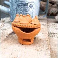 ราคา ของจิ๋ว เตาขนมครกดินเผาจิ๋ว ขนาดกว้าง 3 ซม. (4257952458)