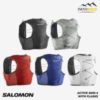 ราคา เป้น้ำสำหรับวิ่งเทรล SALOMON ACTIVE SKIN 4 WITH FLASKS ความจุ 4 ลิตร เน้นความสบาย คล่องตัว (23856957401)