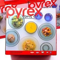 ราคา เครื่องแก้วหลากสี Pyrex Color Glass Dinnerware serve it 8-Piece Set (28071811908)