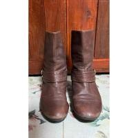 ราคา รองเท้าบูท หนังแท้ ไซส์ 36 มือสอง (23274251581)