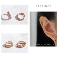 ราคา Crystal Chain Hoop Earrings (26424774708)