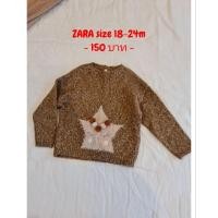 ราคา เสื้อไหมพรมเด็ก ZARA แท้ size 90 เด็ก1.5- 2ขวบ เสื้อกันหนาวเด็ก (22317609015)