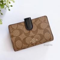 ราคา COACH MEDIUM CORNER ZIP WALLET IN SIGNATURE CANVAS #F23553 (8621692492)