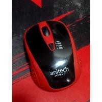 ราคา Anitech Wireless Mouse Red เมาส์ไร้สาย anitech (28873741706)