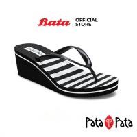 ราคา Bata บาจา ยี่ห้อ PataPata รองเท้าแตะแฟชั่น แบบหูหนีบ ดีไซน์เก๋ สูง 2.5 นิ้วสำหรับผู้หญิง รุ่น SANDY แซนดี้ สีดำ 7716157 (17089713785)