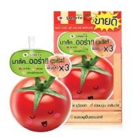 ราคา (ยกกล่อง/6ซอง)Smooto Tomato Gluta Aura Plus Sleeping Mask 10g.สมูทโตะ โทเมโท กลูต้า ออร่า พลัส (29954407536)